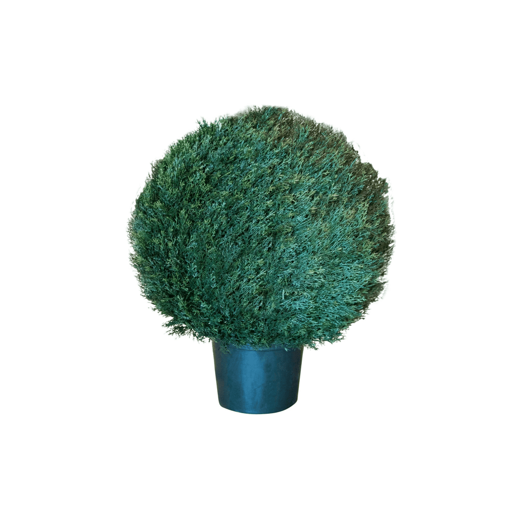 Arbuste artificiel｜BOULE DE CÈDRE ARTIFICIEL EN POT - Créations Festives
