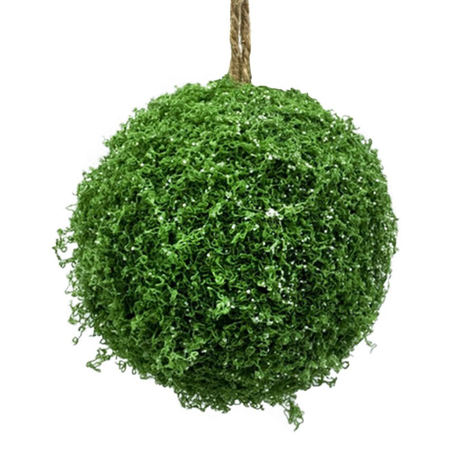 BOULE DE NOËL EN MOUSSE VERTE 100 MM (4 PO) - Créations Festives