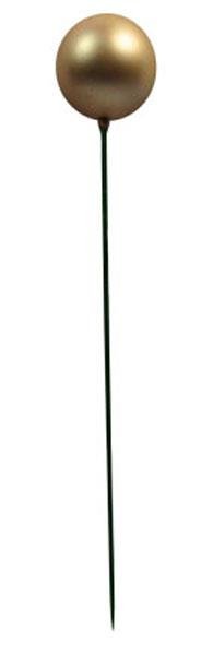 BOULE OR MAT SUR TIGE 150 MM (5.9 PO) - Créations Festives