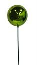 BOULE VERT BRILLANT SUR TIGE 100 MM (4 PO) - Créations Festives