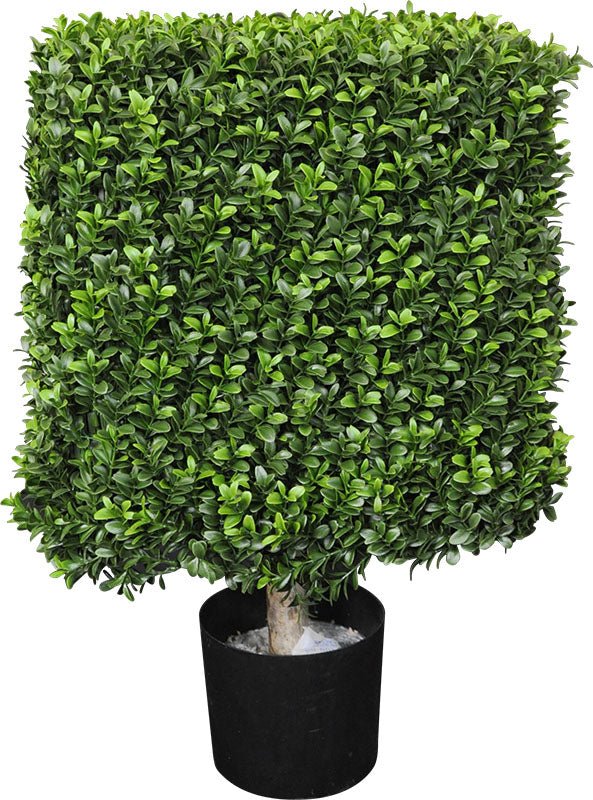 BUIS CARRÉ ARTIFICIEL EN POT 61 CM (24 PO) - Créations Festives
