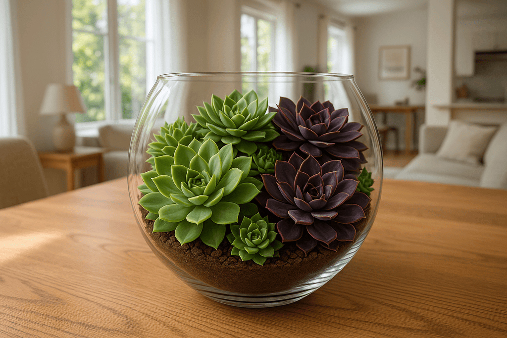 ECHEVARIA ARTIFICIEL SAUGE, VERT OU AUBERGINE 14 CM (5.5 PO) - Créations Festives