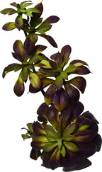 ECHEVARIA BUISSON ARTIFICIEL VERT, VERT/GRIS OU AUBERGINE 28 CM (11 PO) - Créations Festives