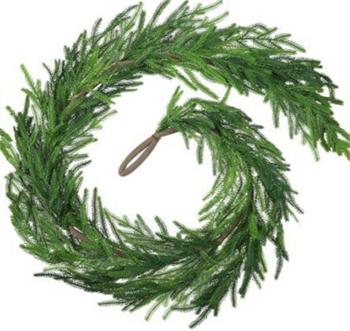 GUIRLANDE PIN ET CYPRÈS AU TOUCHER RÉEL 63 PO - Créations Festives