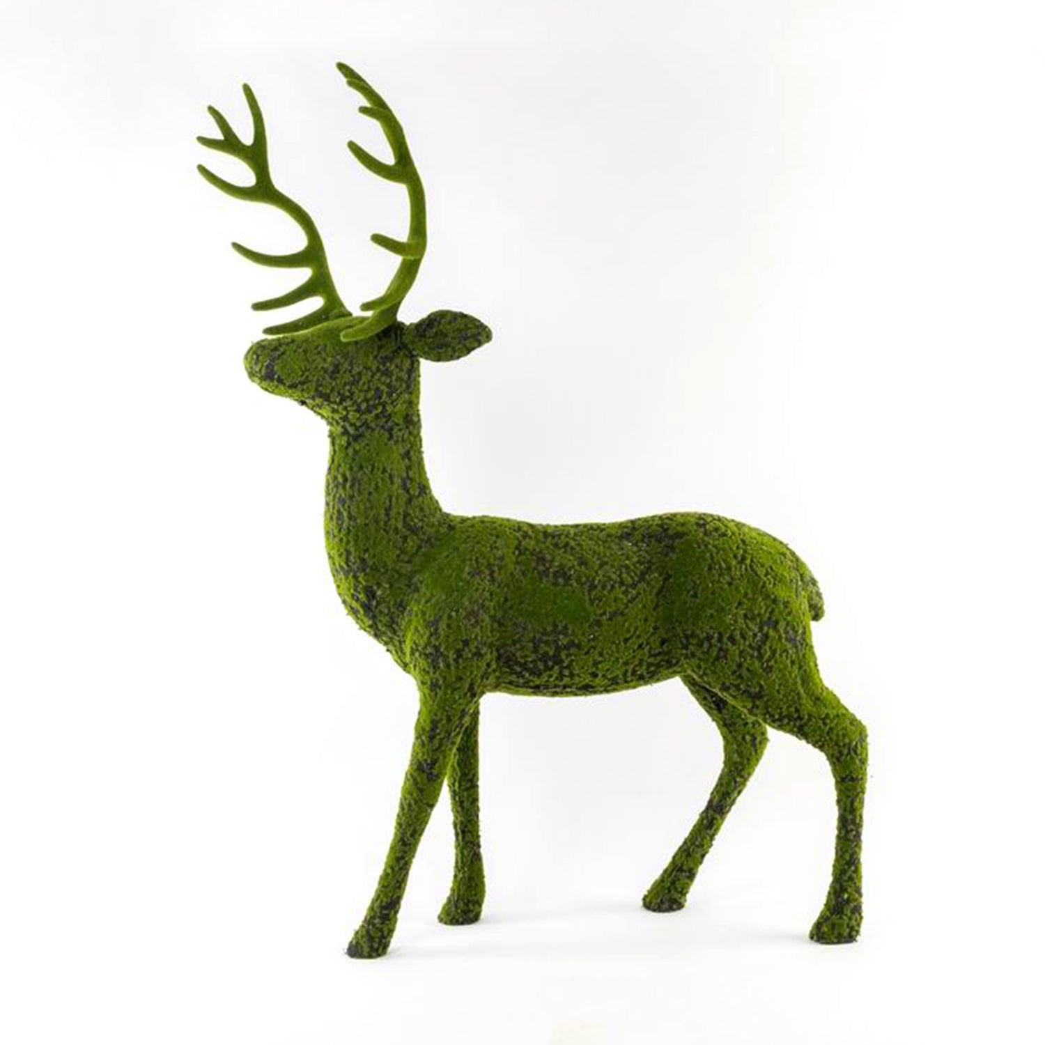 RENNE DEBOUT 35″x 50,5″ VERT MOUSSE **en pré commande seulement** - Créations Festives