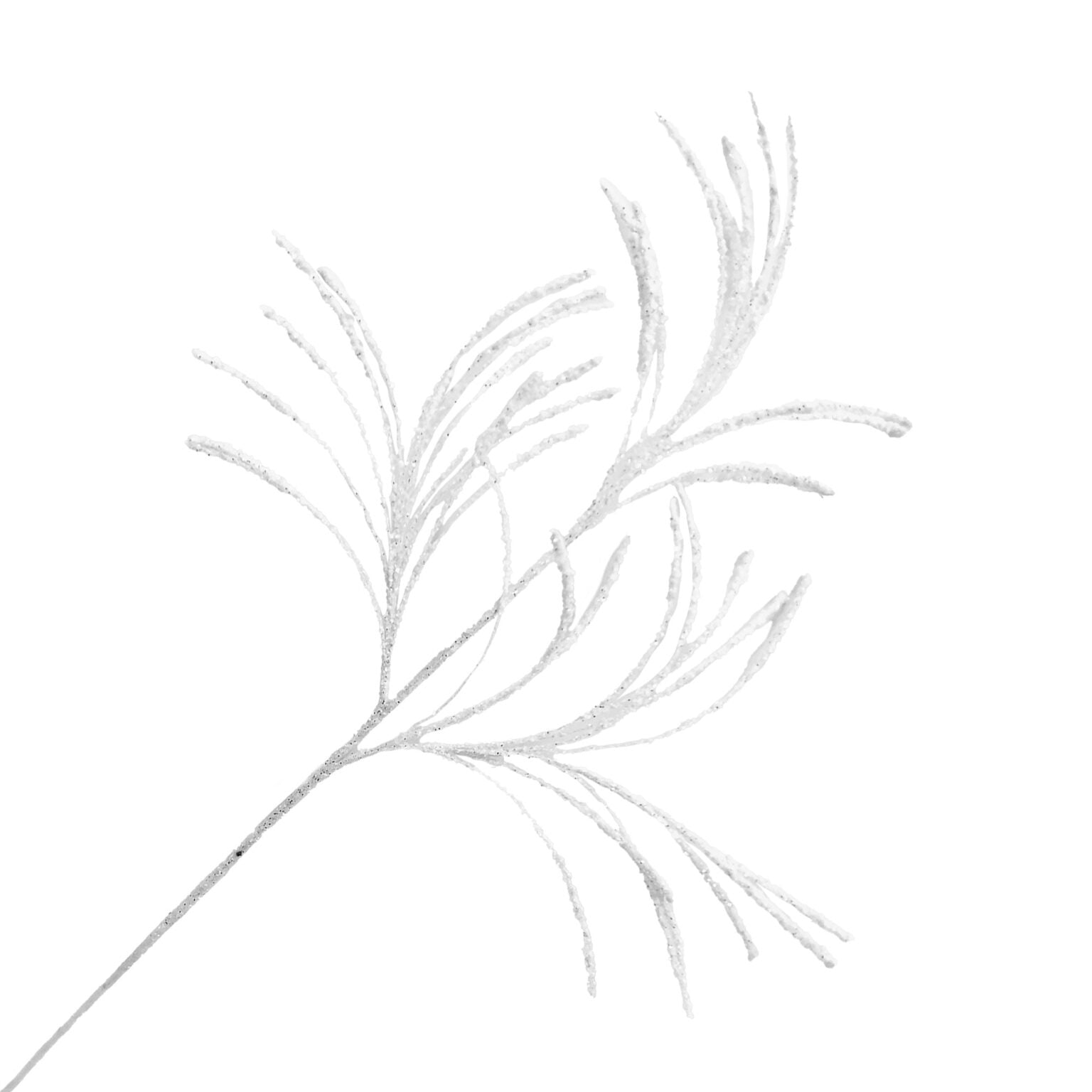 TIGE DE NOËL BRANCHES BLANCS AVEC BRILLANTS 77 CM (30.5 PO) - Créations Festives